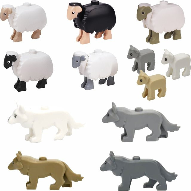 BRICKPANDA Bauernhof- und Wildtier-Bausteinset, Lernspielzeug - Bild 1