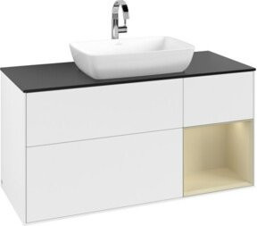 V&B Waschtischunterschrank Finion in Weiß lackiert, Breite: 120 cm, Tiefe: 50,1 cm, Höhe: 50,1 cm - Bild 1