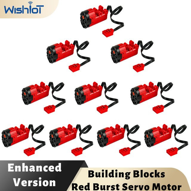 wishiot MOC Servomotor Rot, Zubehör, Kunststoff - Bild 1