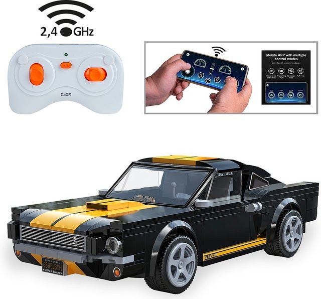 Jamara Shelby GT350 H Modellfahrzeug Bricks 1:20 schwarz 2,4 GHz - Bild 2