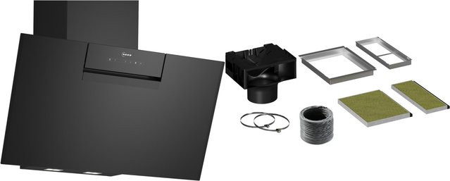 NEFF Kopffreie Dunstabzugshaube DLE85IFS bestehend aus D85IFN1S0 und Z51KII1X6 in Schwarz - Bild 1