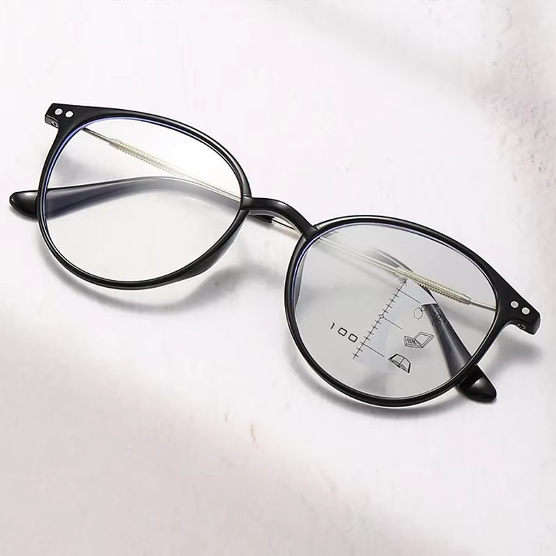 SNQP Lesebrille, Unisex, rund, Vollrand, schwarz, photochrom - Bild 2