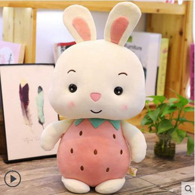 Bai Fen Bai Toys Frucht Tier Plüschtier Schwein Hase Erdbeere Ananas, Puppe, ab 3 Jahren - Bild 1
