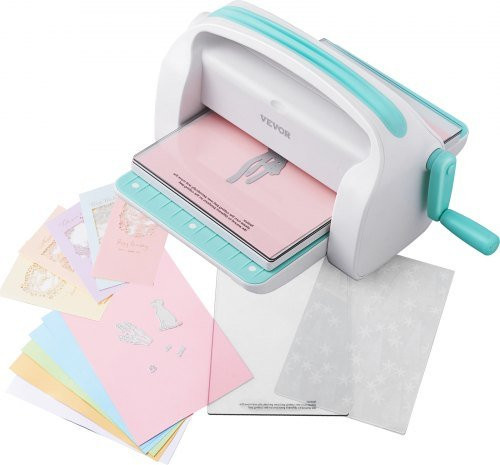 VEVOR Manuelle Stanz- und Prägemaschine My Life Handmade Starter Set in Weiß mit 22,9 cm Öffnungsgröße für Scrapbooking und DIY-Handwerk - Bild 1