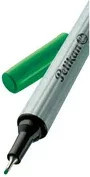Pelikan Fineliner 96 in Grün mit silbernem Gehäuse, 0,4 mm Schreibstärke, dokumentenecht - Bild 1
