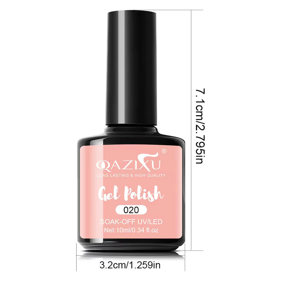 QAZIXU Gel-Nagellack-Set, Milk Tea, Glänzend, 6-teilig - Bild 4