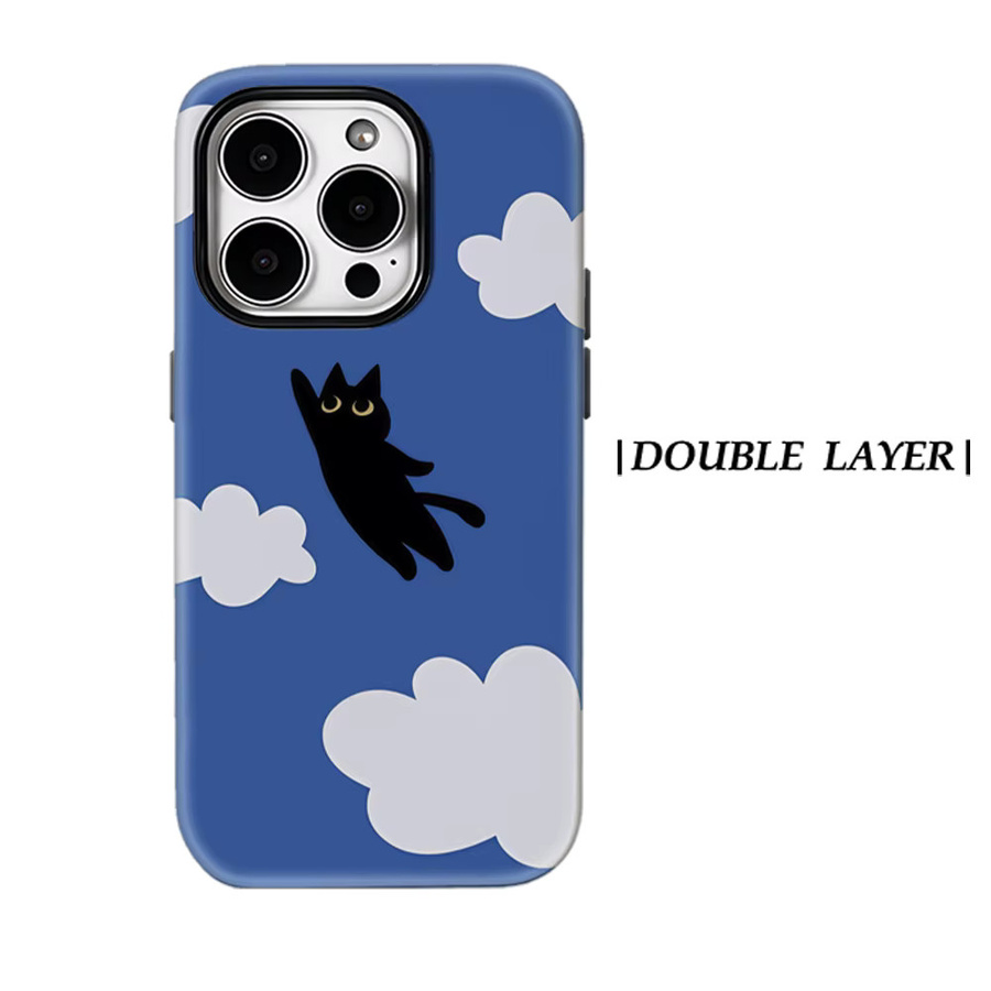 Sky Pounce Magnetische Handyhülle für iPhone 17 16 15 14 13 Pro Max Plus, robuste Doppelschicht-Schutzhülle, Blau - Bild 5