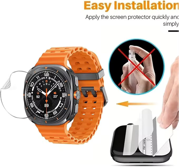 3-5 Stück Hydrogel-Displayschutzfolie für Samsung Galaxy Watch 6 Classic, Galaxy Watch 7 Ultra - Bild 2