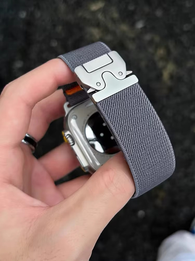 NEY Uhrenarmband Textil/NATO, Schwarz, Unisex - Bild 5