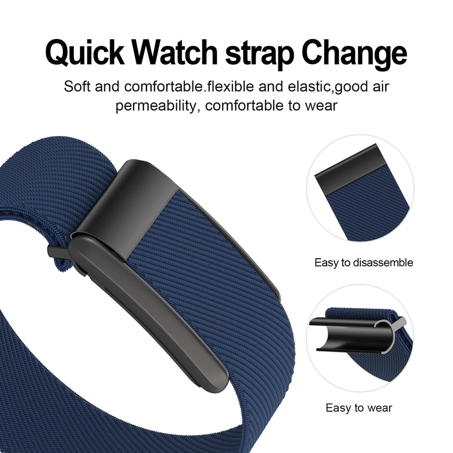 Uhrenarmband Nylon, Textil/NATO, Schwarz, Unisex - Bild 2