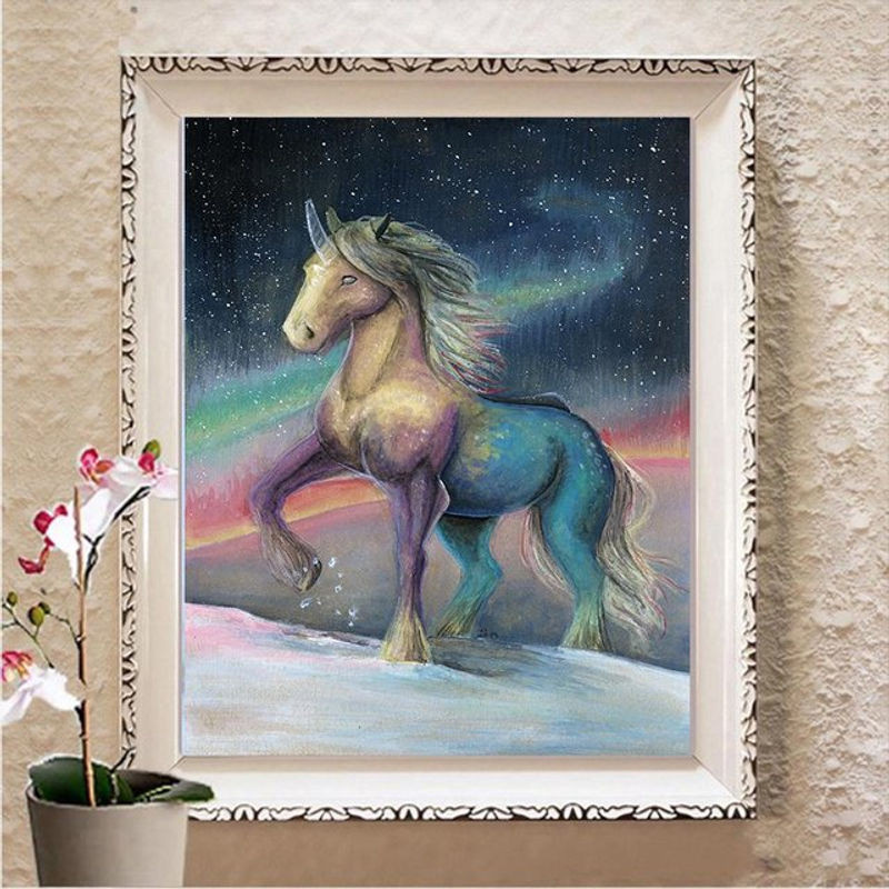 FIYO 5D Diamond Painting Set DIY Kreuzstich Stickerei in Rechteckform, Mehrfarbig, B/H: 30 x 20 cm - Bild 1