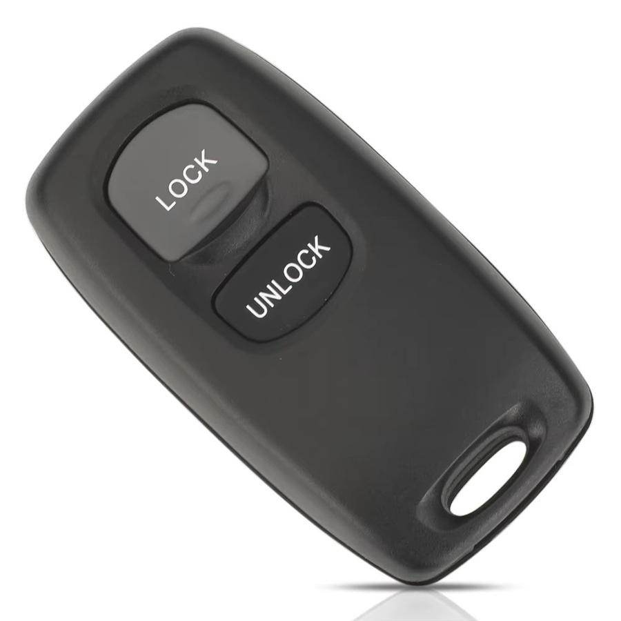 Jingyuqin Funkfernbedienung mit 2 Tasten für Mazda M6 2 3 6 Serie 2014-2018 und Ford Ranger Everest 2003-2010, 433MHz FSK, Schwarz - Bild 3