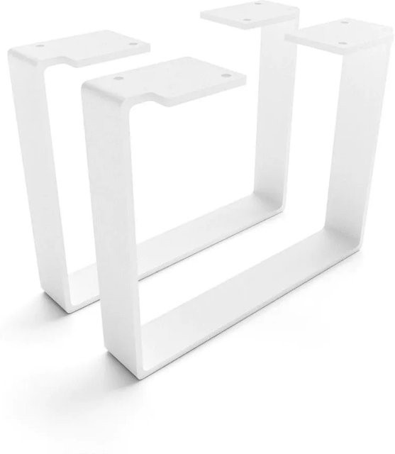 HEVVA Möbelfüße LUXEMBURG 2er Set Weiß, Höhe: 20 cm, Tiefe: 25 cm - Bild 1