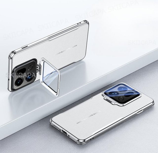 Transparente Leder-Handyhülle mit Glaslinse und Anti-Drop-Schutz für OPPO Find X9 Pro und Find X9 - Bild 1