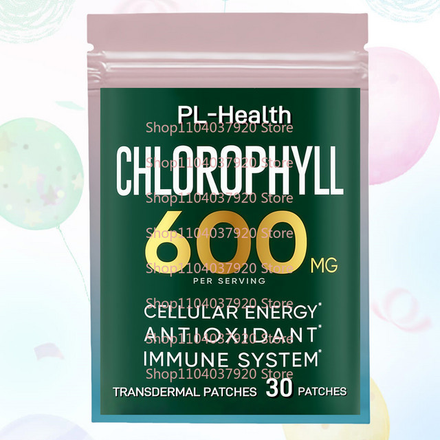 Chlorophyll Transdermalpflaster, Unisex, 30 Stück - Bild 1