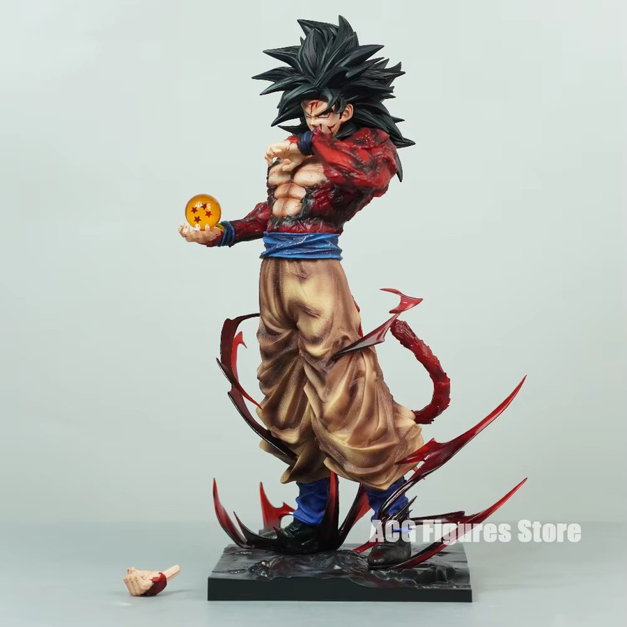 Bandai Dragon Ball GT Super Saiyan 4 Goku Actionfigur, 34cm, Kunststoff - Bild 2