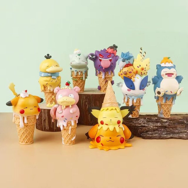 Bandai Pokémon Eiscreme-Waffel-Serie Blindbox Psyduck Gengar, Actionfigur - Bild 1