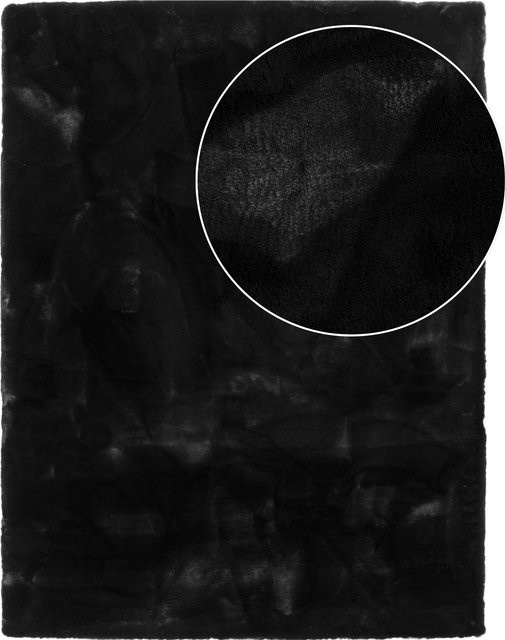 Fellteppich Fluffy deluxe schwarz B/L: 80 x 150 cm - Bild 1