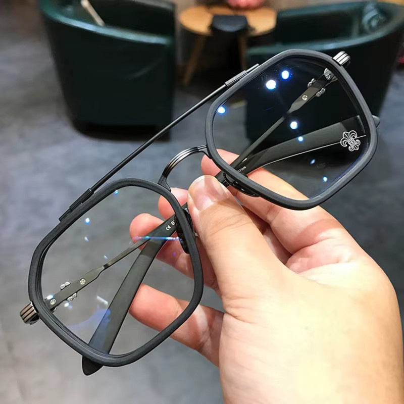 Samjune Anti-Blaulicht-Brille, Polygon, Vollrand, Retro-Doppelstrahl - Bild 1