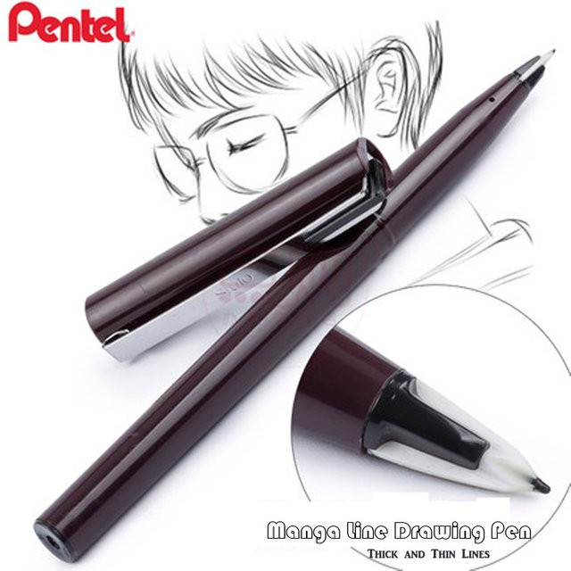 Pentel Arts Stylo Skizze Fineliner für Manga und Architektur in Schwarz JM20 - Bild 1