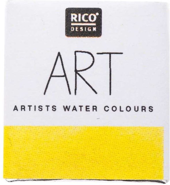 Rico Design ART Künstler Aquarellfarbe Gelb im halben Näpfchen - Bild 1