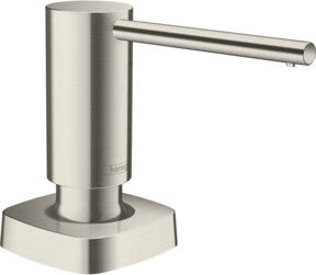 Hansgrohe Spülmittelspender A71 Einbauversion in Edelstahl-Optik, Silber - Bild 1