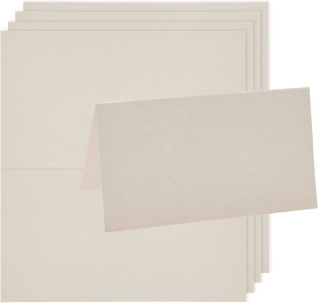 Rico Design Paper Poetry Luxury Tischkarten in Hellgrau - Bild 1