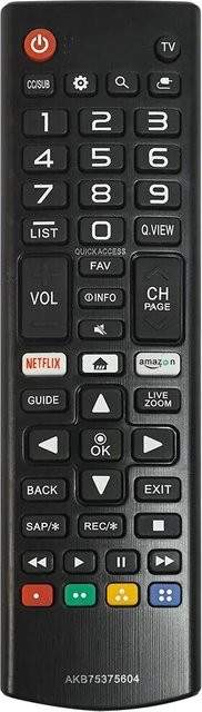 LG Fernbedienung akb75375604 in Schwarz für Smart TV Modelle UK6300PUE und LK610BPUA - Bild 1
