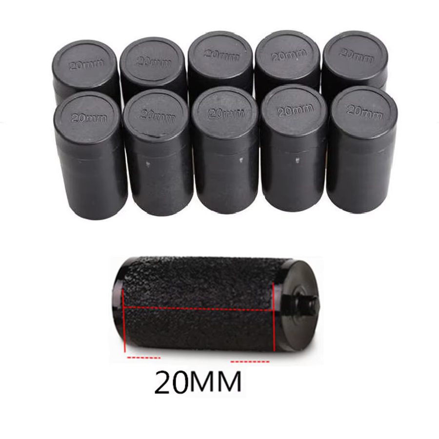 10er Set schwarze Tintenrollen Refill für MX5500 Etikettierer und Preisschild-Drucker mit 20 mm Breite - Bild 4