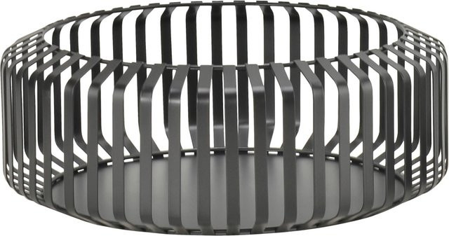 Mömax Dekoschale Jana Schwarz aus Metall, Durchmesser: 27 cm - Bild 1