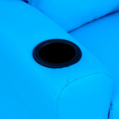 HOMCOM Kindersessel aus Kunstleder in Blau mit Liegefunktion, B/T/H: 62 x 52 x 69 cm - Bild 3