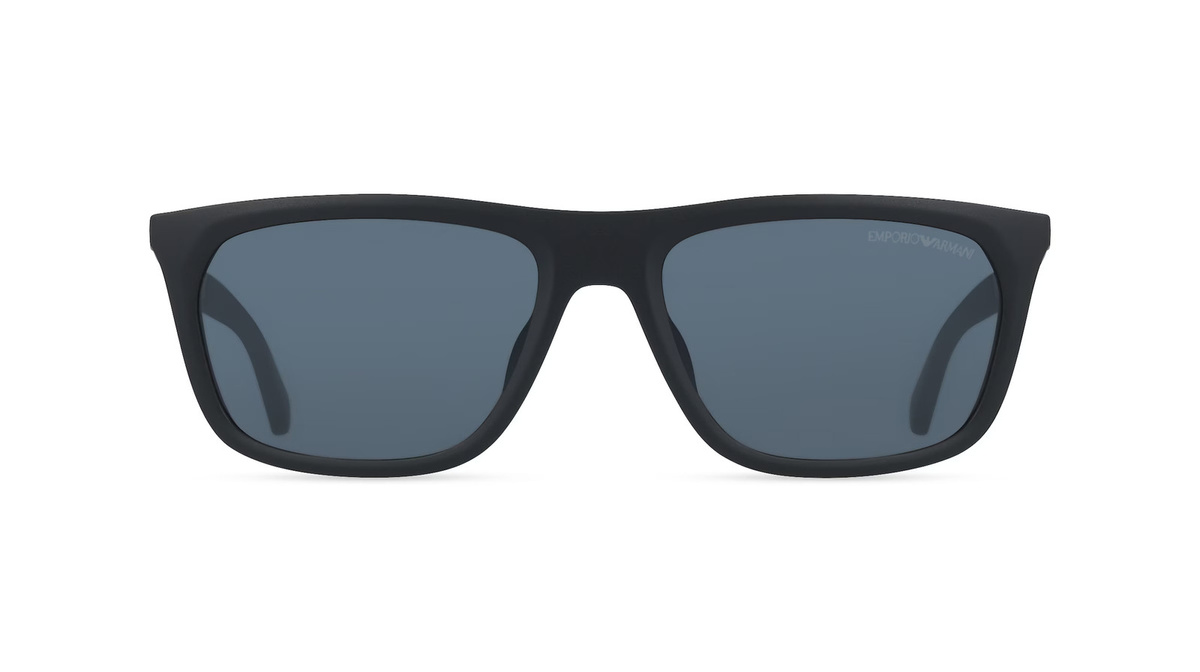 Emporio Armani EA4272U Sonnenbrille, Vollrand, Quadratisch, Kunststoff, Herren, schwarz, grau - Bild 1