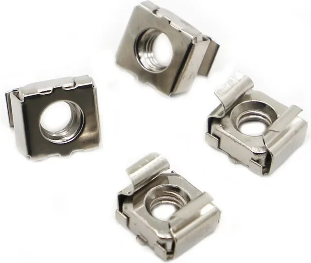 SZJINSHU Käfigmuttern Set aus 304 Edelstahl in Silber für Server Rack und PC Montage, M4 M5 M6 M8 M10 - Bild 1