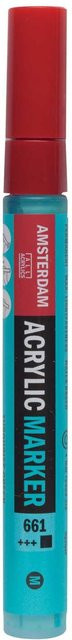 AMSTERDAM Acrylmarker in Türkisgrün mit einer Strichstärke von 3-4mm - Bild 1