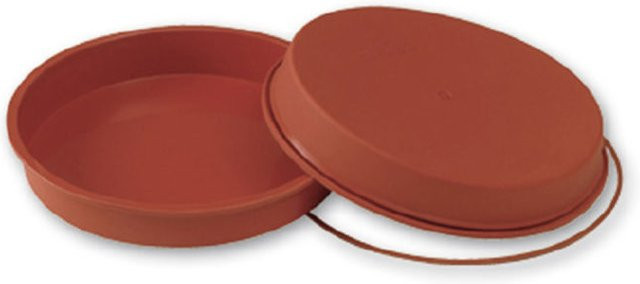 Schneider Silikonbackform rund, rot, Durchmesser: 26 cm, Höhe: 4,5 cm - Bild 1