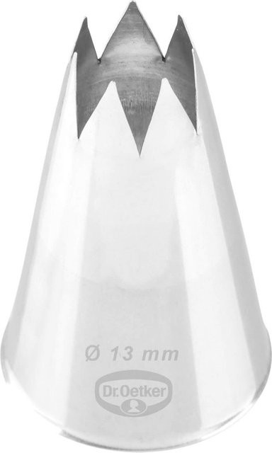 Dr. Oetker Sterntülle Tüllen-Manufaktur aus Edelstahl in Silber mit Ø 13 mm - Bild 1