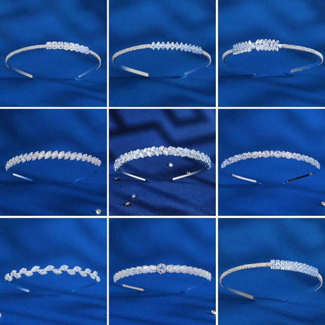 Diadem, Kristall, Strass, Braut-Haaraccessoire - Bild 1