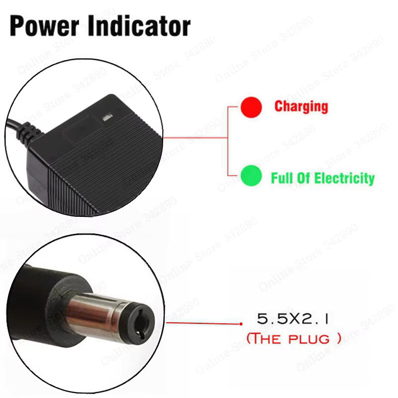 YYHQQBAD Lithium-Batterieladegerät 12,6V 3A für 3S 10,8V 11,1V 12V Li-Ionen-Polymer-Akkus in Schwarz - Bild 2