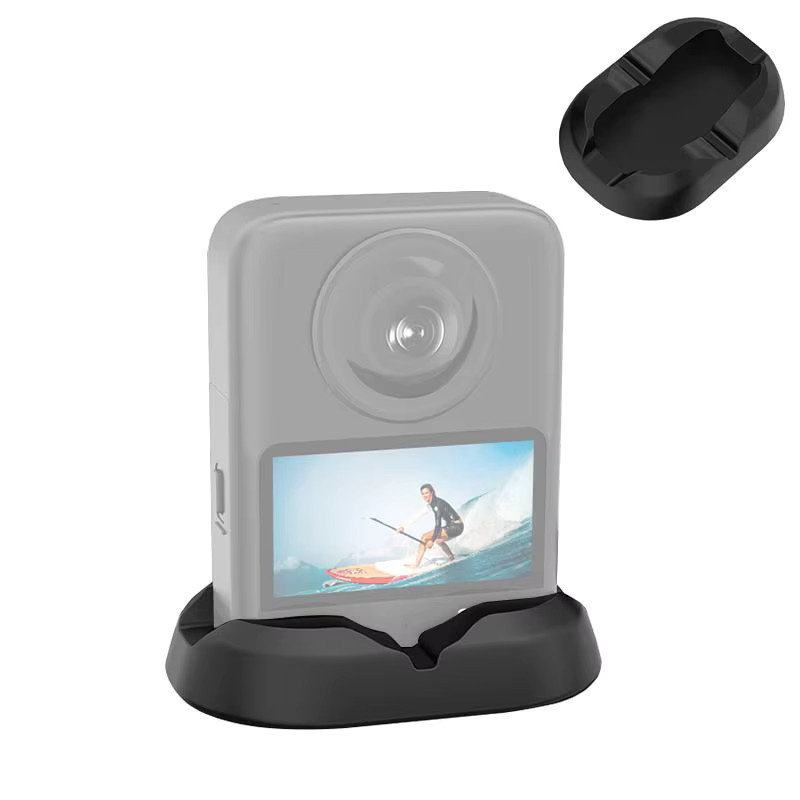 PULUZ Desktop-Silikon-Basisständer für DJI Osmo 360 in Schwarz - Bild 7