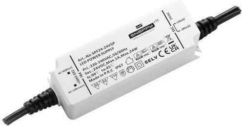 Dehner Elektronik SPF 24-24VSP LED-Trafo LED-Treiber Konstantspannung 24W 1A 24V in Weiß - Bild 1