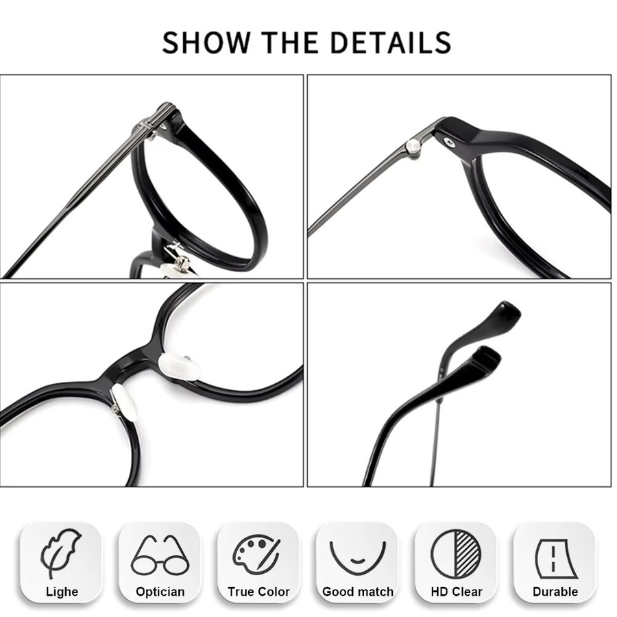 BLMUSA Lesebrille, Titan, Vollrand, Herren, Blaulichtfilter - Bild 2