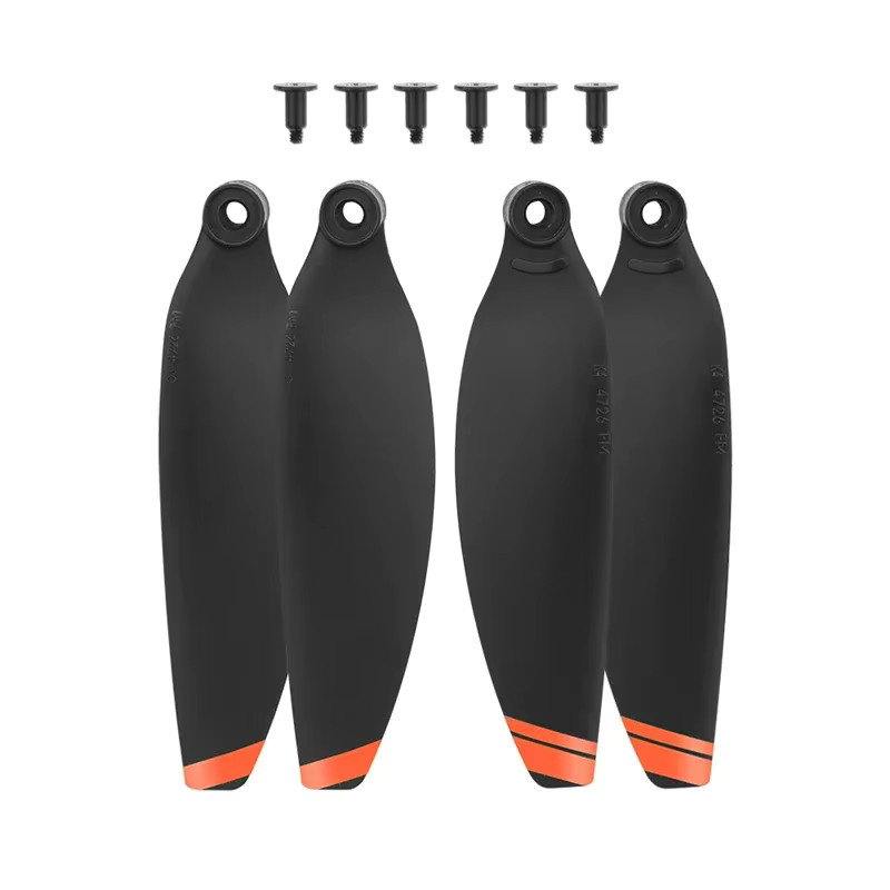 DJI Mavic Mini 2 Ersatzpropeller Set 4726FM Quick Release Flügel in Bunt (Schwarz/Orange) - Bild 3