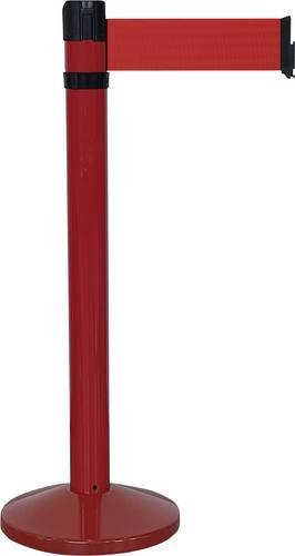 VISO RS410RORE Gurtabsperrpfosten Set mit 3 selbststehenden Pfosten in Rot und 4,3 m Gurtlänge - Bild 1