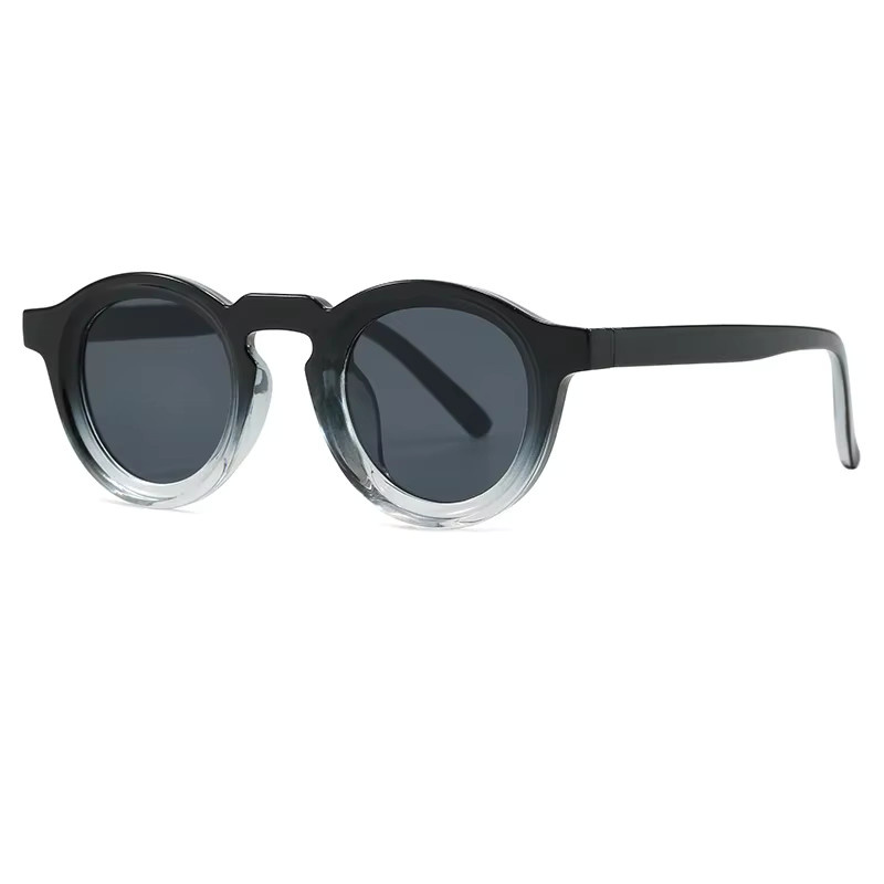 Rexxar Sonnenbrille, Rund, Vollrand, Kunststoff, Schwarz, Unisex - Bild 2