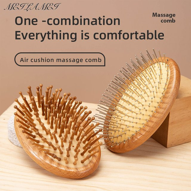 Bambus Haarbürste Massage Kamm, Unisex - Bild 1