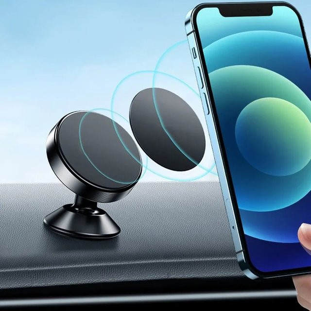 Universelle magnetische Auto-Telefonhalterung für Dashboard und GPS in Schwarz - Bild 1