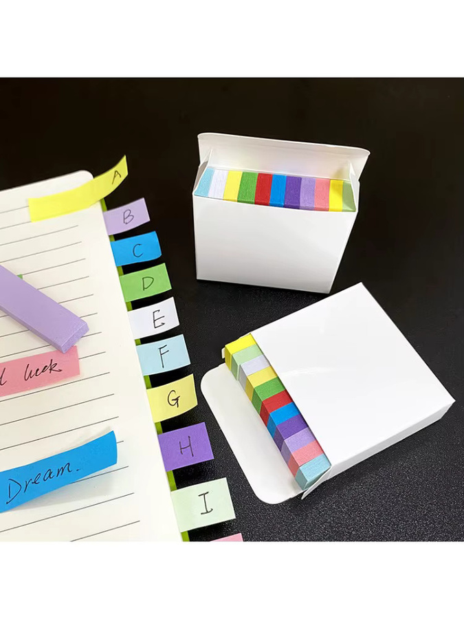 11-Farben Indexetiketten Set aus Papier für Markierungen und Klassifizierungen in Multicolor - Bild 6