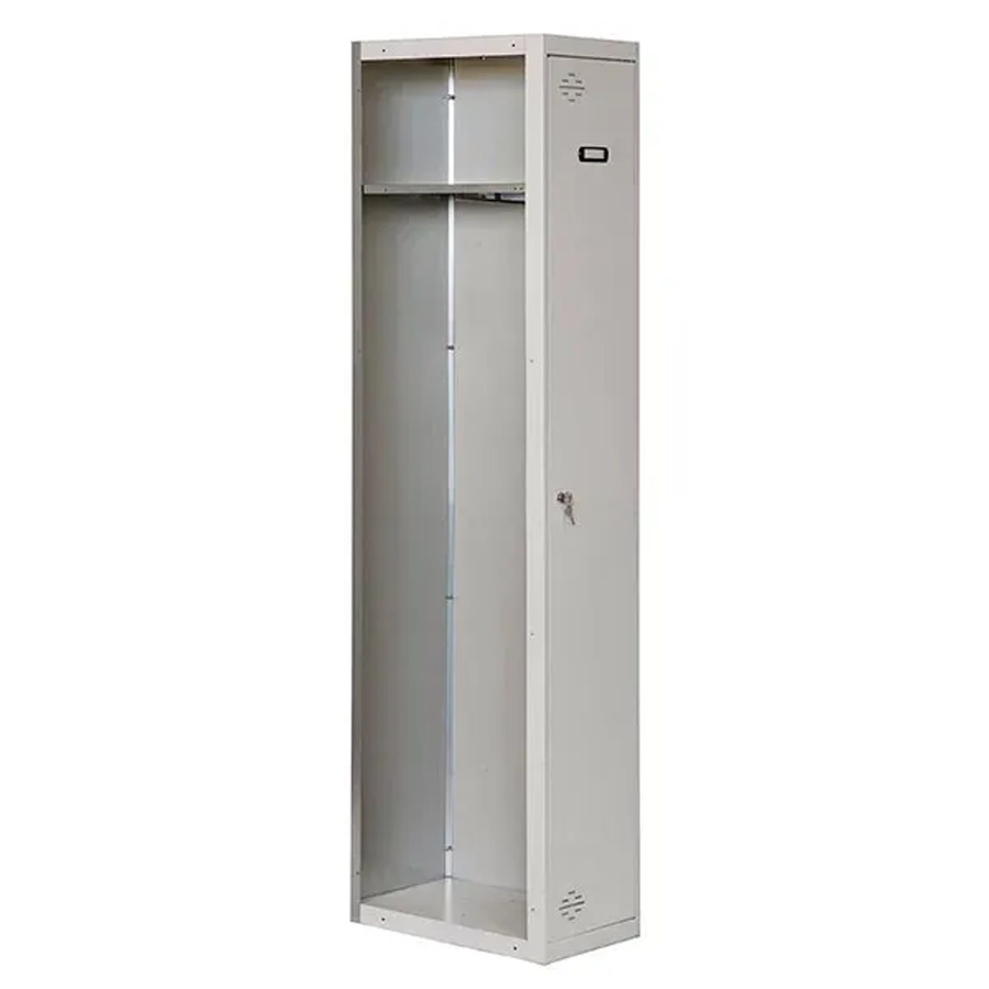 PROREGAL Spind AMEGO Anbaumodul mit 1 Abteil, Schließfach Garderobe, Grau, H x B x T: 180 x 40 x 50 cm - Bild 2