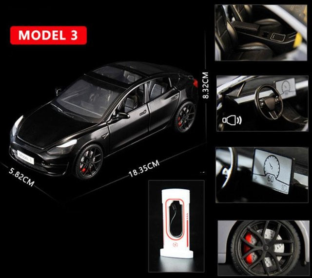 Linyi toy car Modell Y 3 S SUV, Spielzeugfahrzeug, 1:24, Metall, mit Licht und Sound, ab 18 Jahren - Bild 1