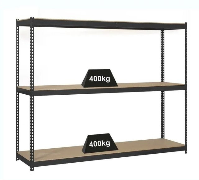 PROREGAL Schwerlastregal Wood Beast Anthrazit mit 3 Ebenen, H x B x T: 200 x 240 x 75 cm - Bild 1
